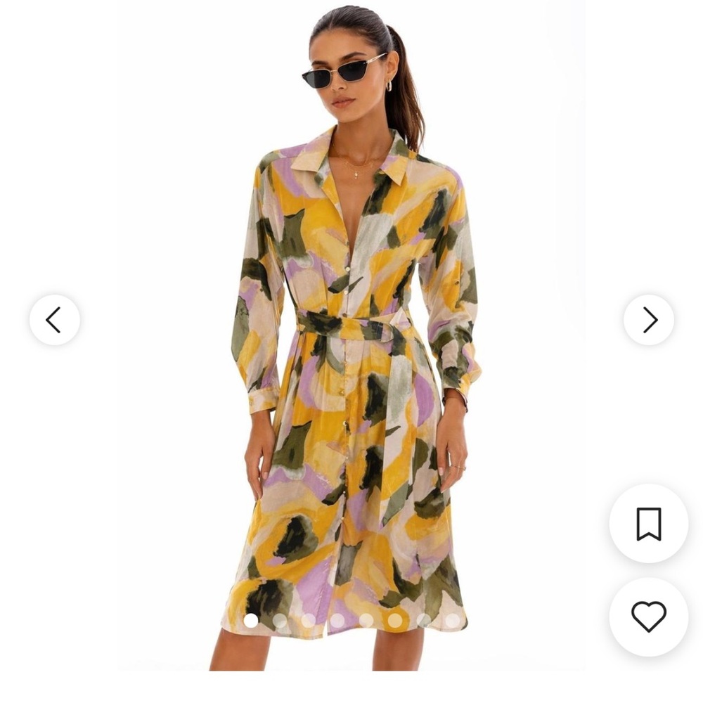French connection floral shirt dress NWT XXL
